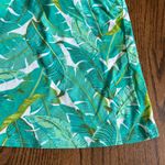 Lands' End Womens Green Palm Frond Underwire Tankini Swim Suit Top Plus Size 16W Photo 2