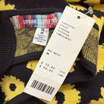 Urban Outfitters Charlie Floral Knit Mini Dress Women's Medium Black Yellow NWT Photo 12