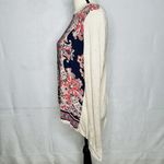 Market & Spruce Stitch Fix  Lightweight Knit Top Envelope Back Paisley Size M Photo 3