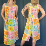 Jams World Vintage 90s Flora Dora Floral Janice Midi Dress Photo 1