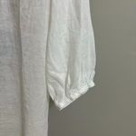 Johnny Was NWOT  100% Ramie Embroidered Floral Button-Down Tunic Shirt Blouse S Photo 10