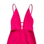 Missguided 🔃 Pink Front Plunge Mini Dress Photo 2