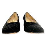 Salvatore Ferragamo  | Size 6B | Black Quilted Suede w/ Diamond Design Block Heel Photo 6