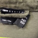 ASOS Design Corduroy Oversized Long Sleeve Shirt Dress Olive Green Womens 14 Photo 13