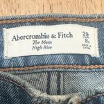 Abercrombie & Fitch | The Mom High Rise Button Fly Distressed Jeans, Size 29/8 Photo 3