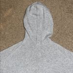 Sundance  Anya Cashmere Cropped Hoodie Gray Small Photo 5