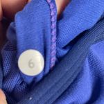 Lululemon Athletica V Tank Women's Size 6 Purple Mesh Back Logo Print Photo 2