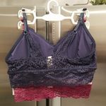 Jessica Simpson ๐๐ 2 Pack Bralettes Floral & Blue Lace Large L NWT Photo 1