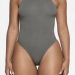SKIMS Fits Everybody High Neck Bodysuit in Gunmetal Size XX-Small Photo 0