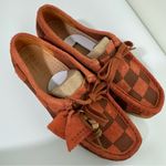 Clarks NEW Wallabee Orange Check Suede Loafers Shoes Size 8.5 Photo 9