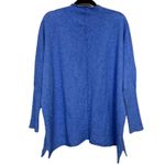 Made In Italy Wool Angora Blend Oversized Sweater Tunic XL Boxy Lagenlook Boho Blue Photo 1