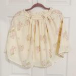 Japanese Lodispotto Pastel Yellow Lilac Floral Cottage Ballet Mini Skirt Size XS Photo 2