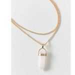 Urban Outfitters  Dainty Celestial Gold Crystal Pendant Layered Necklace NWT Photo 5