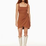 Wilfred Aritzia Brown Saturn Mini Dress Photo 4