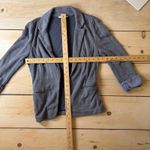 Skies Are Blue  EUC Women's Lavender Knit Blazer Ruched Gathered Sleeves Size S Photo 4