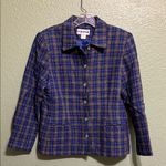 Vintage 80s Plaid wool jacket | modest | wool jacket | wool blazer Size 10 Photo 3