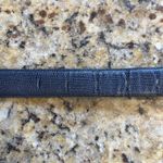 Liz Claiborne  Blue Lizard Embossed Genuine Leather Belt #2654 Womens Small VTG Photo 5