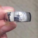 8mm Silver Dallas Cowboys Ring Photo 2