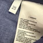 L'Agence  Deep Blue Velvet Trousers Size 25 Women’s Mid rise Cropped Pants Photo 3