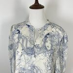 $550 NWOT SEE BY CHLOÉ Floral Printed Dress White Light Blue Size 38 Silk blend Photo 11