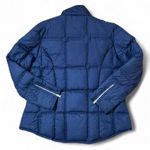 Athleta Quilted Puffer Jacket Navy Blue Full Zip Mock Neck Women's Photo 1