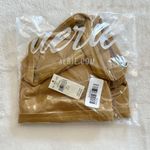 Aerie NWT Offline by  Goals Light Tan Ribbed Padded Sports Bra - Size: Large Photo 7