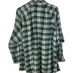 Urban Outfitters UO Brenden Green Plaid Drapey Flannel Long Sleeve M Photo 3