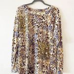 Kori  Leopard Print Cutout‎ Tunic Large New Photo 1