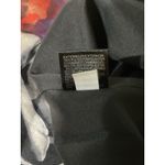 Tahari Dress Orange Red Black 10 Career Church Stretch Sheath Floral Summer Photo 4