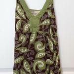 Sonoma  Womens Y2K Earthy Boho Babydoll Top Size Medium Forest Fairy Indie Hippie Photo 0