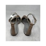 Brian Atwood Sandal Ankle Strap Flats 8 38.5 Leather Pointed Toe Shoes Cutout Photo 7