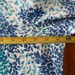 draper's & damon's  Women's Printed Blue Teal Button Shirt Size XL M25597 Photo 4