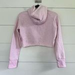 Gymshark  Women’s Extra Small Pink Raw Edge Cutout Hoodie Photo 3