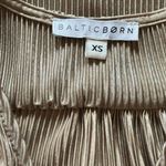 Baltic Born  Athena Pleated Maxi Dress Metallic Gold Long Gown Size XS Bridesmaid Photo 9