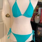 PINK - Victoria's Secret Victoria Secret NWOT teal string bikini Photo 0