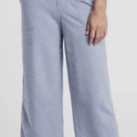 Athleta  Women’s Size 4‎ Lt Blue Farallon Heathered Wide Crop Pant Photo 0