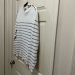 Lauren Ralph Lauren mock neck sweater creamy white with silver stripes size 2X Photo 2