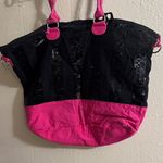 Victoria's Secret  Black and Pink Sequin Tote Photo 9