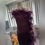 🌸AMTIOUS Nora feather Dress ✨ Purple Size M Photo 8