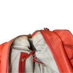 Botkier  red Orange Leather Handbag satchel quiet luxury crossbody purse Photo 8