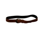 Brown Studded Yellow Rhinestone Faux Croc Leather Belt Size 12 Western Earthy Photo 1