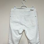 Anthropologie Anthro Pilcro and The Letterpress White High Rise SKinny Jeans 28 Crochet Detail Photo 5