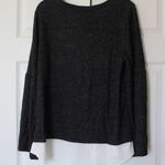 Vera Wang  | Charcoal Gray Bell Sleeve Sweater Photo 4