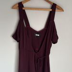 Reformation Jules Wrap Maxi Dress Fig Purple 2 Photo 5