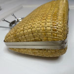 Pier Giorgio vintage, wicker, rattan, clamshell handbag, mid century modern Photo 4