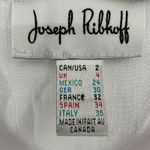 Joseph Ribkoff  Blouse Top Women's 2 White Ruffle Hemline 3/4 Sleeve Pullover‎ Photo 4