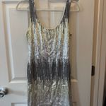 Silver Mini Dress Size L Photo 0