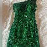 Rachel Allan Mini/Homecoming Dress Green Size 2 Photo 1