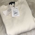 Theory ivory Compact Crepe knit sweater size medium nwt Photo 7