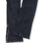 Dr. Denim Jeans Makers Size 29 27x30 Denise 101 Skinny Jeans Moto Ankle Zip Black Denim Pants Photo 5